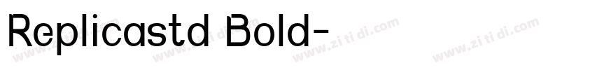 Replicastd Bold字体转换